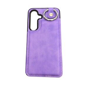 Samsung Galaxy S24 Wallet Credit Card Slots Case Cover Ring Snap Close